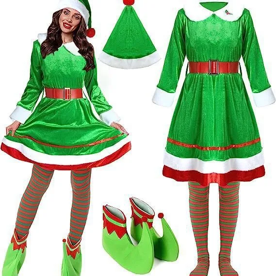 Belle Elf Nativity Costumes Chic Buy Fancy Luxury Set Xmas Boys Claus Dance Packaging Fabrics Sexy Santa Costume