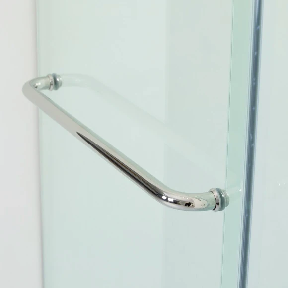 Простая раздвижная закаленная стеклянная раздвижная дверь AS029D для душевой комнаты, прозрачная стеклянная Безрамная раздвижная дверь для душа