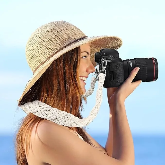 Premium Quality Bohemian Style Hand-woven Macrame Camera Shoulder Strap at Wholesale Price Buy Online