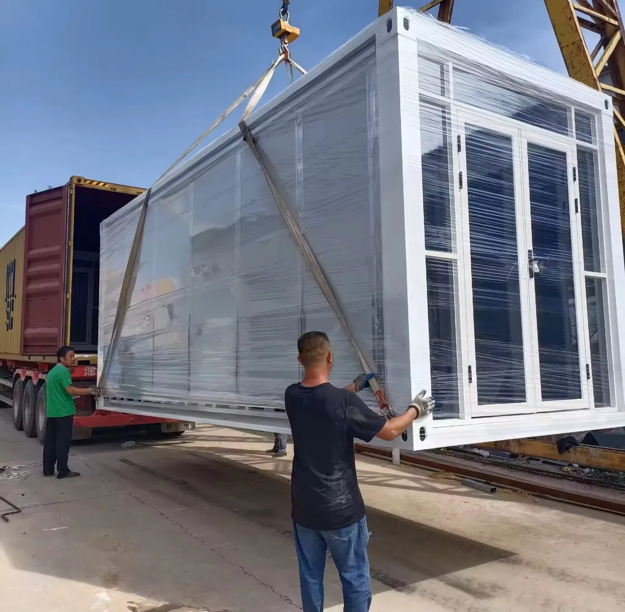 USA 20ft 40ft Expandable Shipping Container House with 2 Bedrooms L Type Cabinet Kitchen Residential Toilet-All in One Unit!