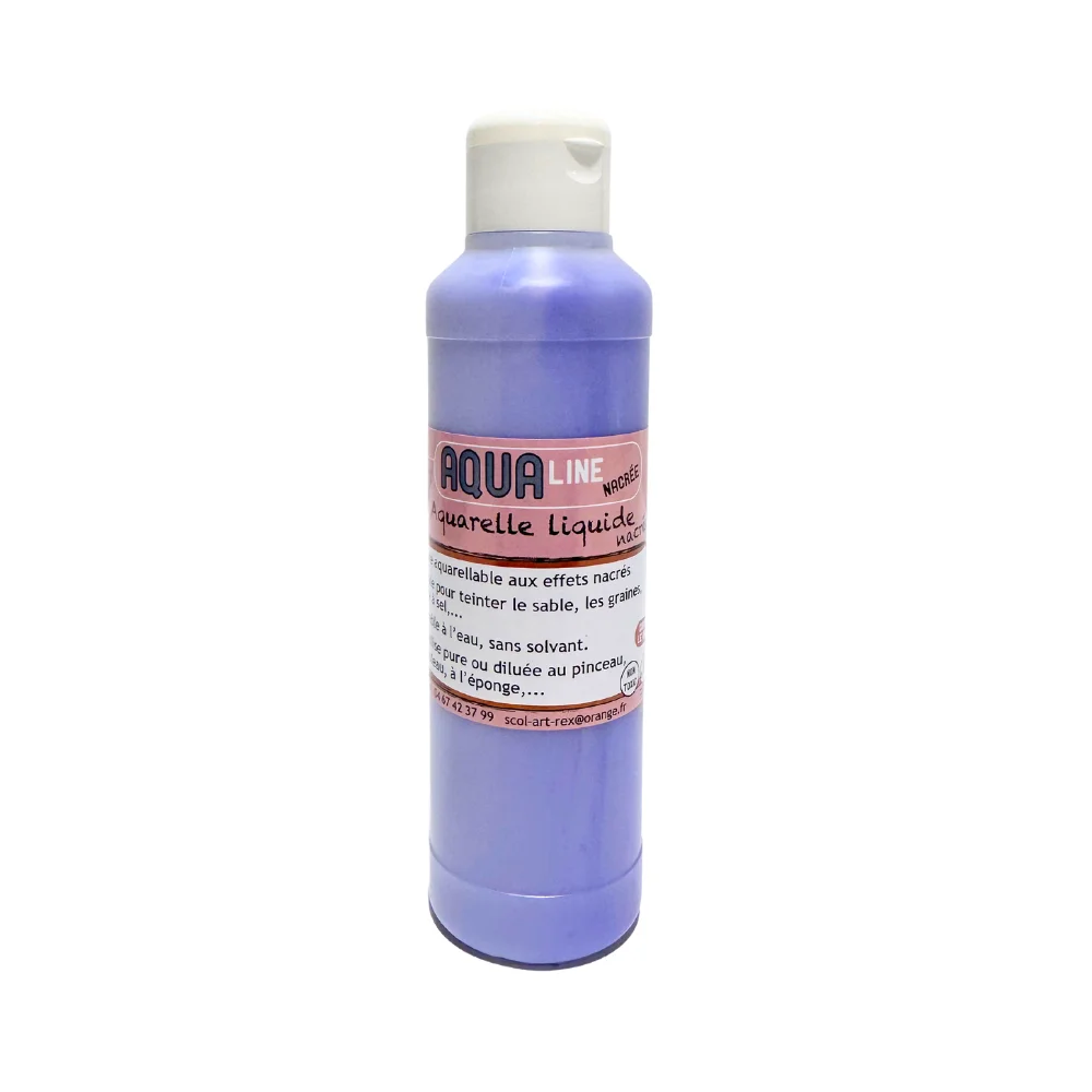 8 Bright Colors 250 mL Pearly Eco-friendly Water-Based Baby Safe Ink Arts-Made FRANCE Washable for Schools and Homes