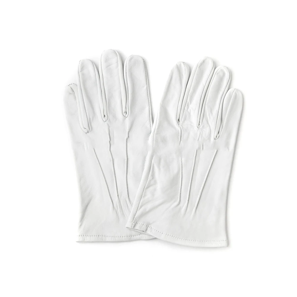 Custom Blank Masonic Regalia Uniform Gloves Customized Design  Embroidered White Cotton Masonic Gloves Wholesale