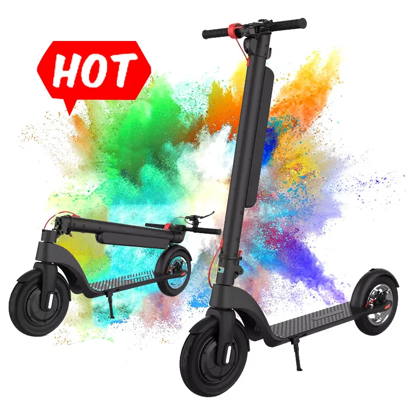 EU US Foldable Offroad E scooter Adults Shock Vacuum Tire Wheels Kick Electric Scooters with 10Ah Lithium Battery pack removable