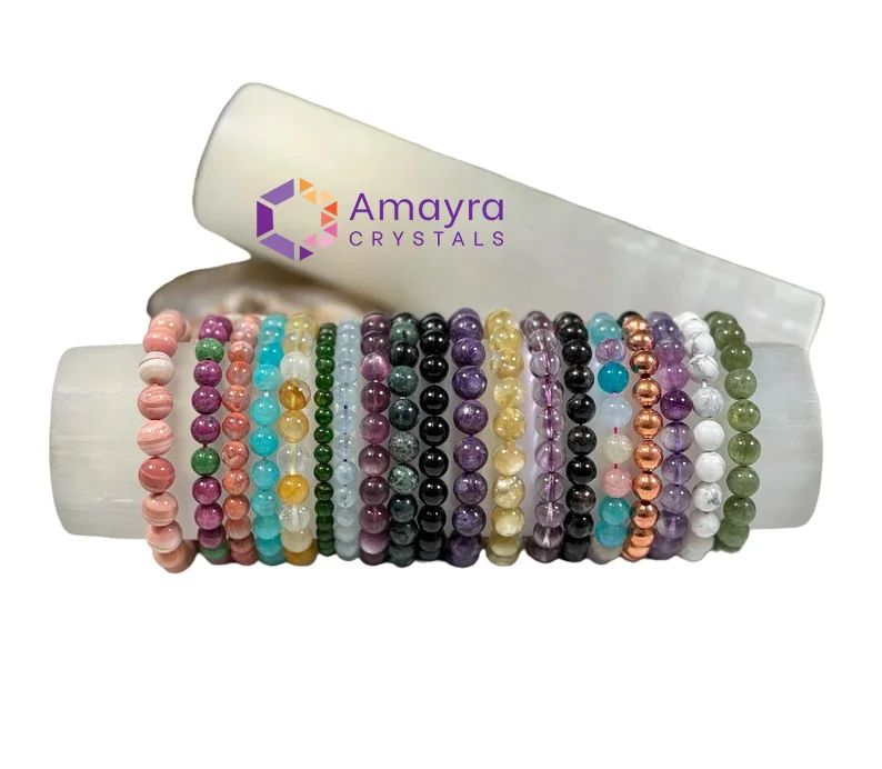 Gemstone Selenite Raw Bracelets Holder Stand Natural Handmade Products Orgone From Amayra Crystals Exports Wholesale From India