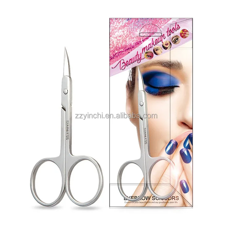 Professional Stainless Steel Sharp Beauty Care Tool Eyebrow Trimmer Cuticle Nail Scissors