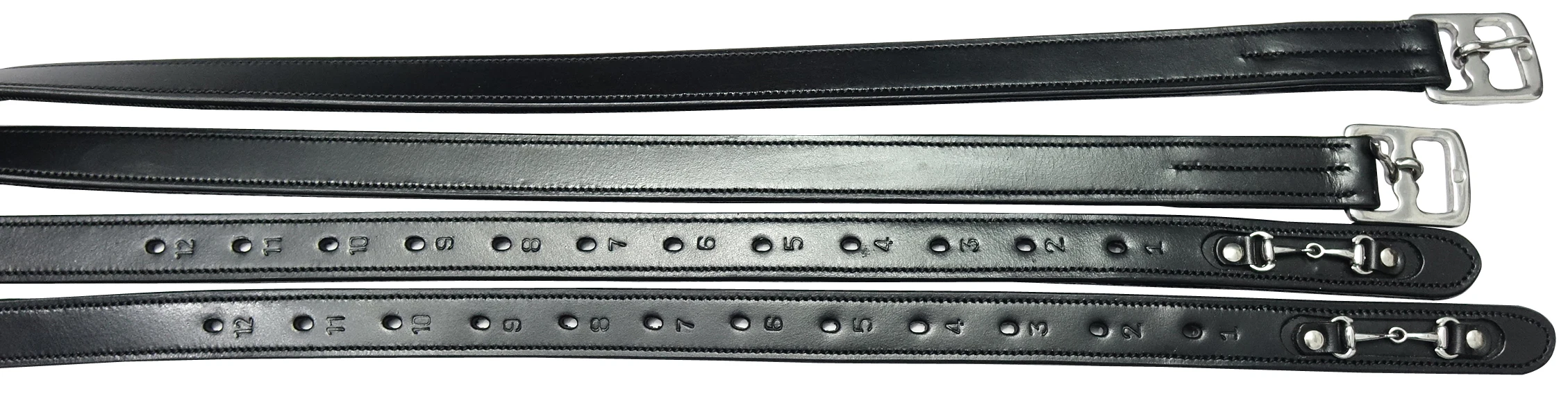 Leather Spur Straps With Crystal Buckle