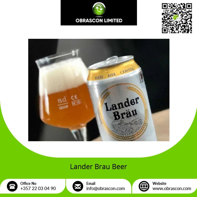 Оптовая цена выдающееся качество Lander Brau пастеризованный светлый цвет спиртовое пиво для глобальных