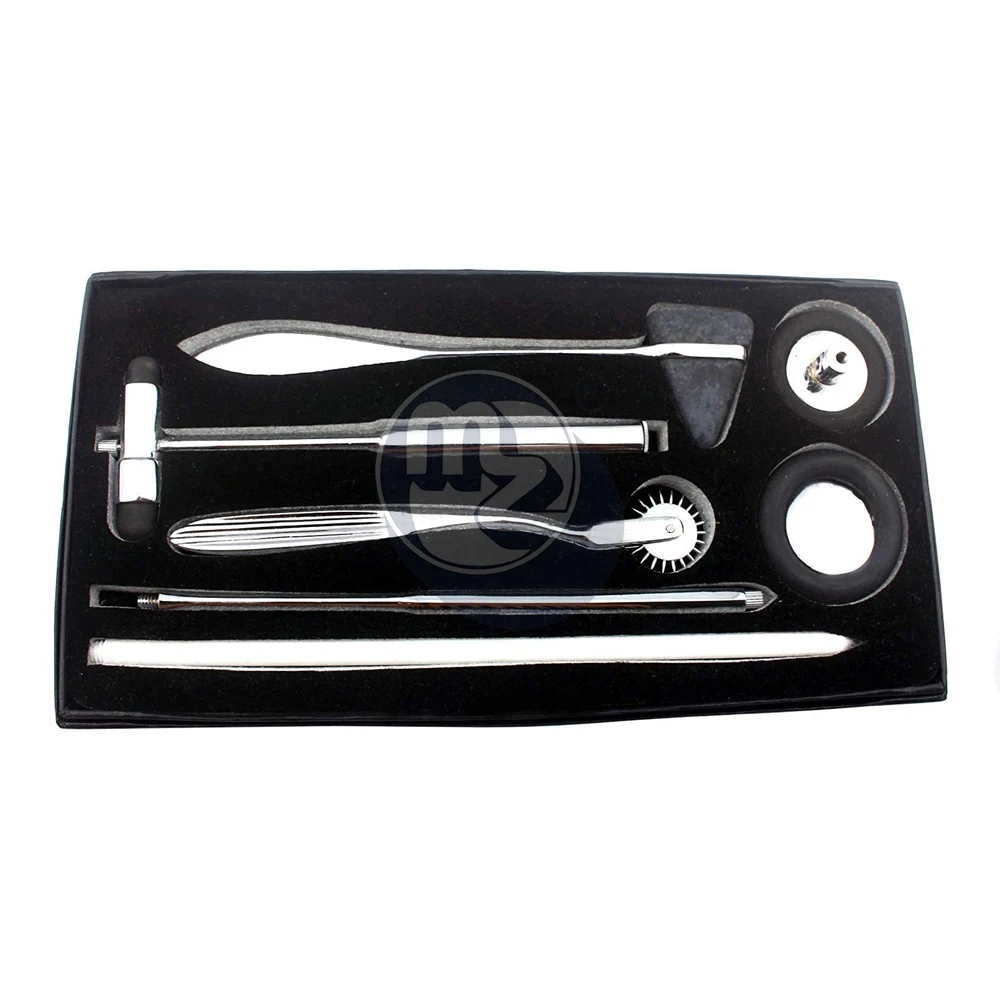 Hot Selling Tactical All Black Wartenberg Pinwheel Sensory Testing Diagnostic 1 Row Pinwheel Stainless Steel Pakistan Made