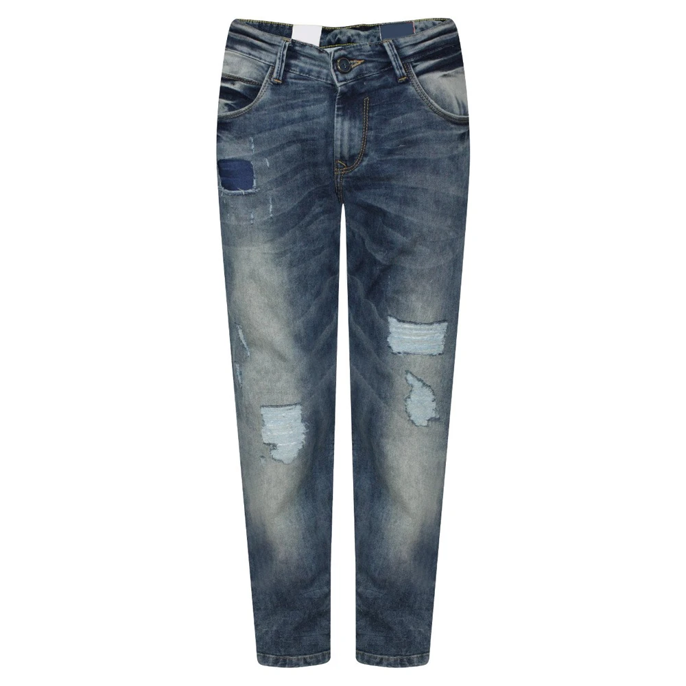 OEM Custom Mens High Quality Brand Ripped Black Used Denim Jean  Detail Stripe Skinny Biker Jeans  men