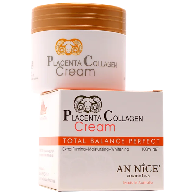 Placenta Collagen Cream Skin Care Products For Women, Vitamin E Infused Skincare with Anti-Aging Firmness Hydration Whitening