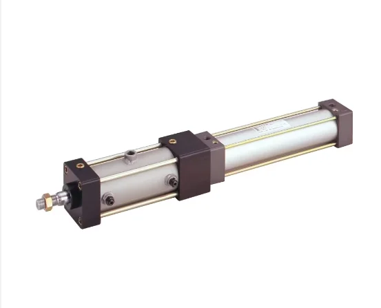 Pneumatic cylinder 10A-6L series that securely locks the piston rod in an emergency with a safety lock mechanism