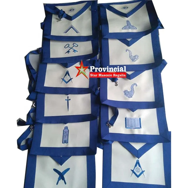 2022 Custom Ribbon High Quality Regalia Masonic Regalia Sashes Moire Ribbon Hand Made Embroidery Custom OEM