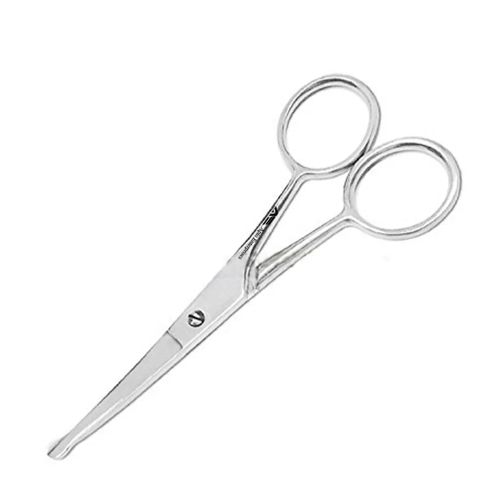 Scissors Stainless Steel Applique Scissors Spring Action Eyebrow Trimming Curved Micro Scissors