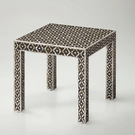 New Premium Mother Of Pearl Console Stools Ottomans And Table Customized For Bedroom & Livingroom MOP Table Interior furniture