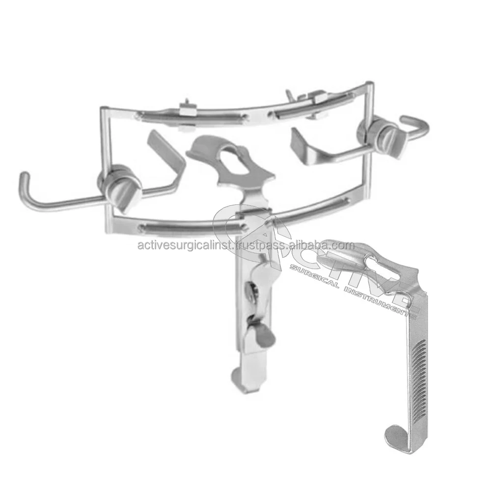 Wholesale Dingman Mouth Gag Retractor With 3 Tongue Blades Stainless Steel Dental ENT Surgical Instruments CE