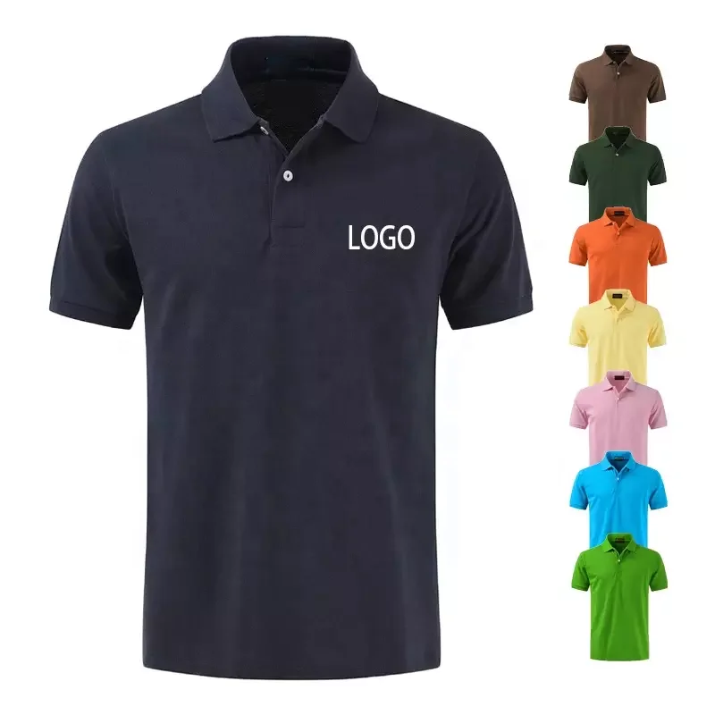 Custom fit Various Sizes and Colors Golf Polo Moisture Wicking Men Casual 100% Combed cotton washed Business Uniform T-SHIRT