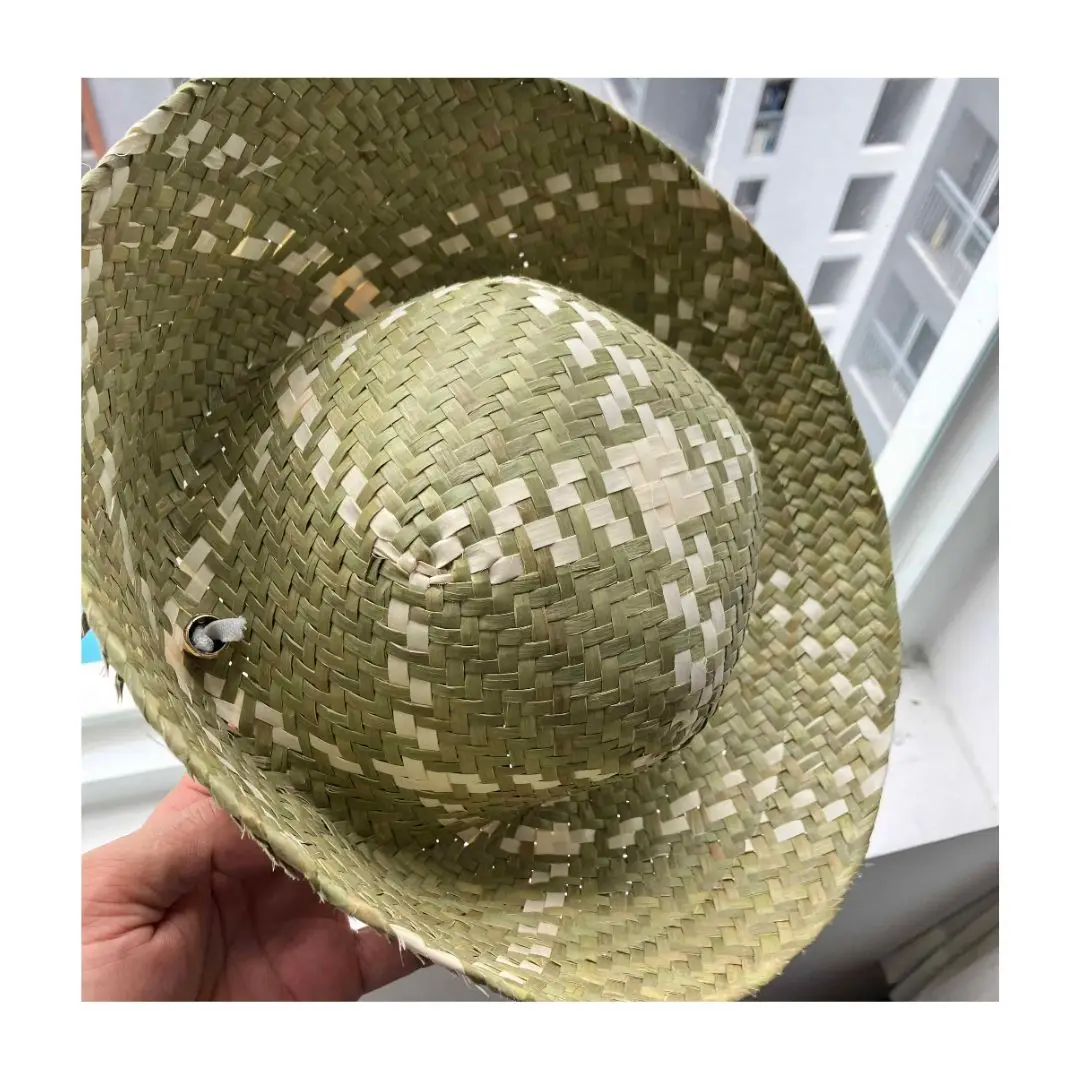 HIGH QUALITY HANDMADE BEACH FASHION STRAW HAT ECO-FRIENDLY HEAD ACCESSORIES PREVENTING SUN HAT OEM FOR UNISEX GENDER