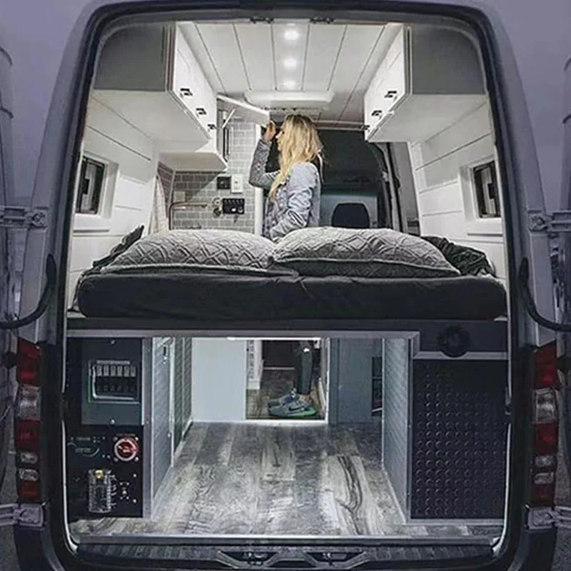 New Luxury Lightweight rv customized bed camping custom motorhome interior parts for caravan camper van trailer