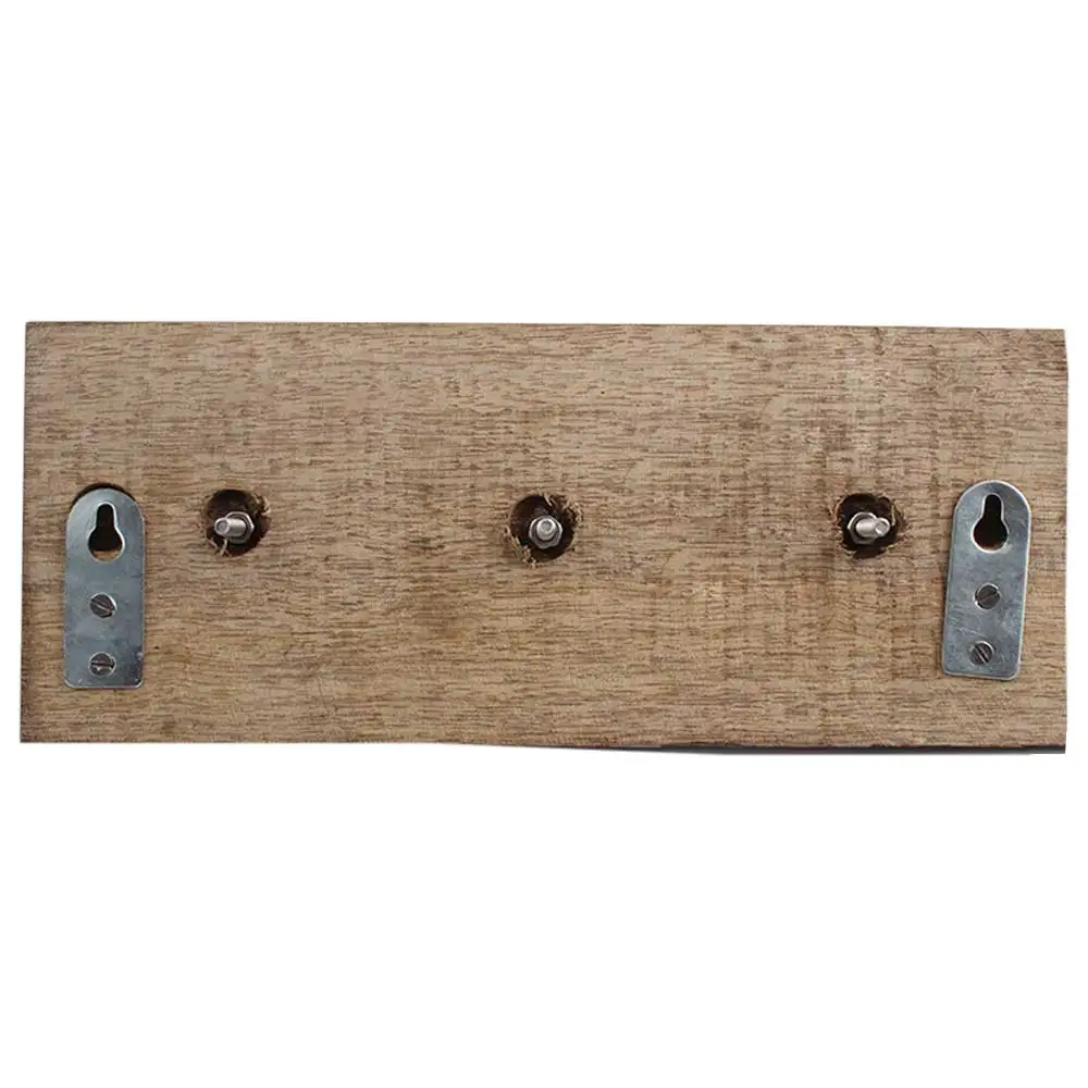 Handmade Traditional Wooden Silver Deer Wall Hooks Hangers Reusable Utility Mounted Hat Bags Clothes Heavy Duty Wholesale
