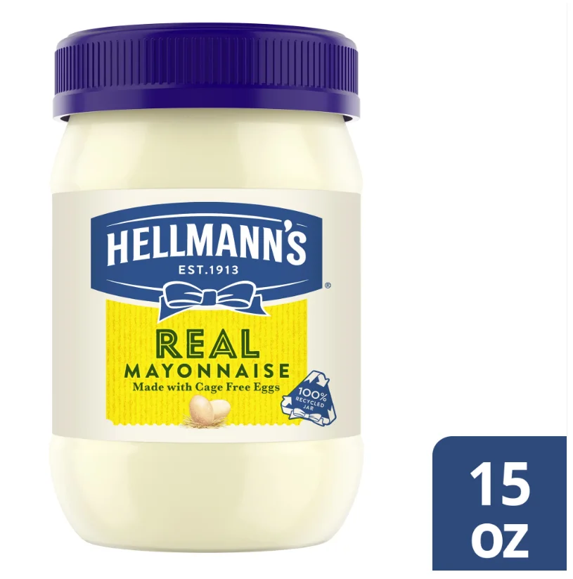 Hellmanns Real Mayonnaise Condiment Real Mayo Gluten Free, Made with 100% Cage-Free Eggs 30 oz