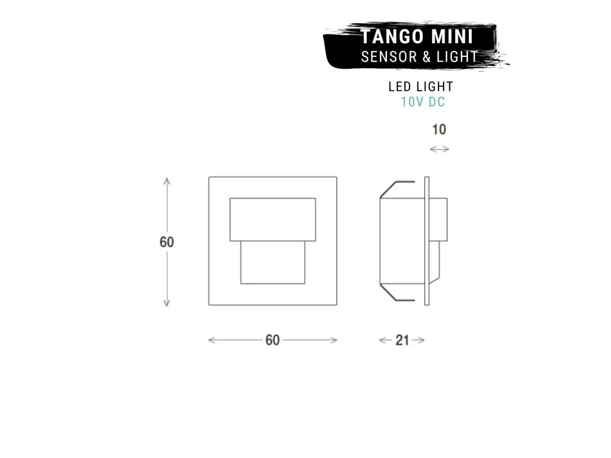 TANGO mini LED Light / ML-TMI-K-N-1-PL-00-01 Lighting for passageways and entrance lighting