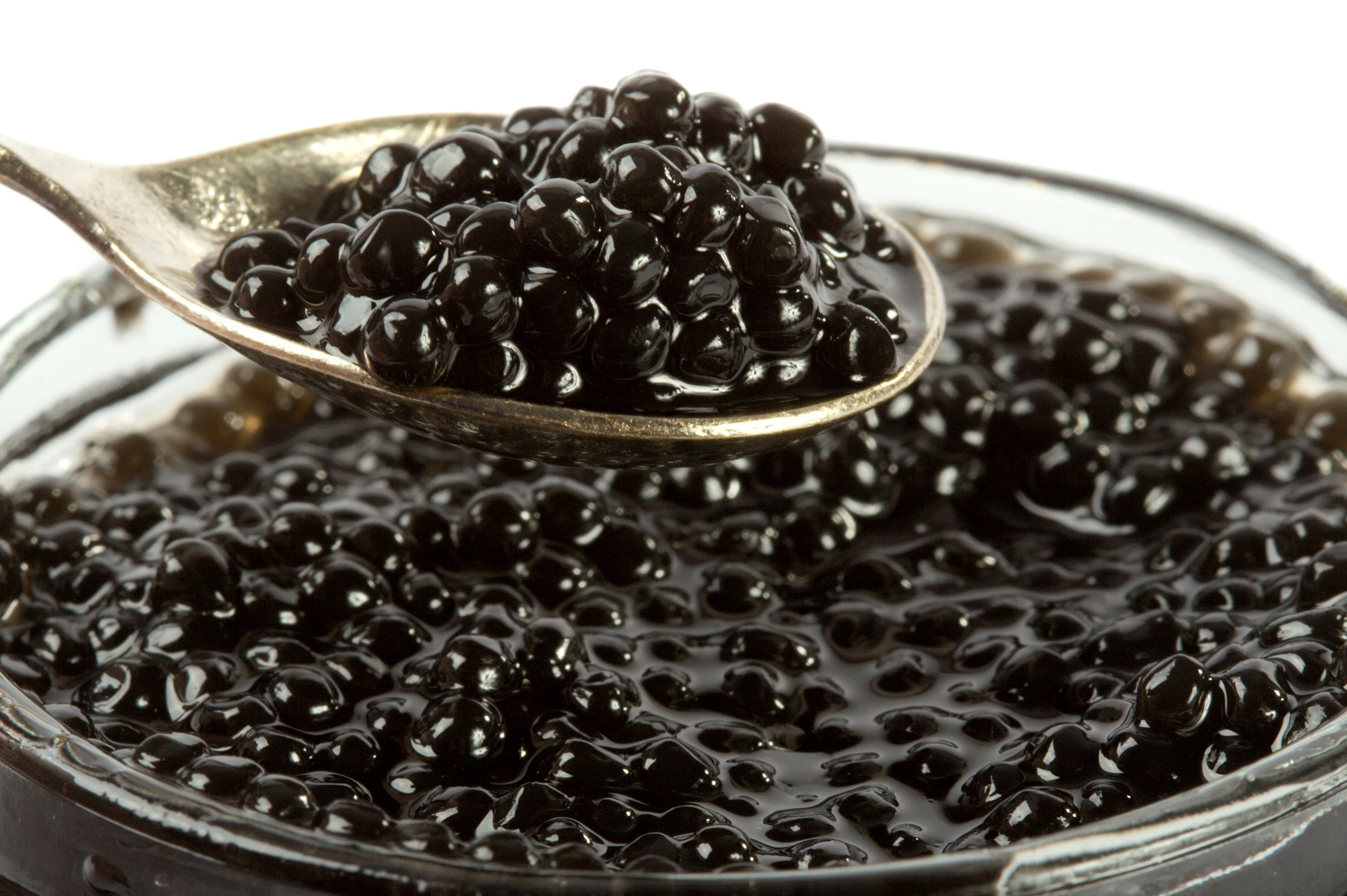 Sturgeon Pearls - Spherika 100g Sturgeon roe substitute glass jar garnish topping Japanesse recipes sushi Spain European Union