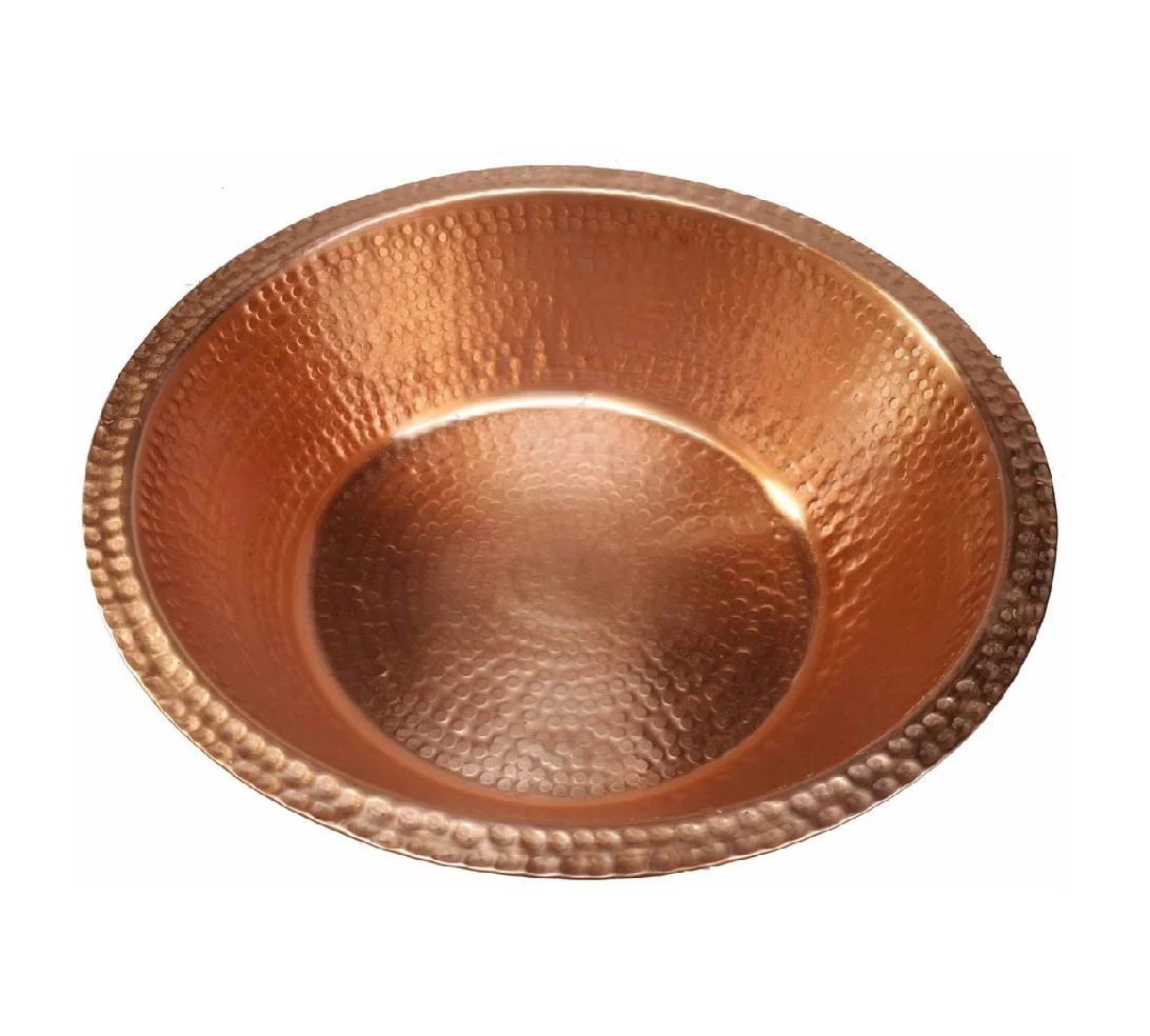 Hot Selling Decoration Food Salad Serving Small Bowl Hotel Catering Used Cereal Or Soup Server Copper  Customized Table