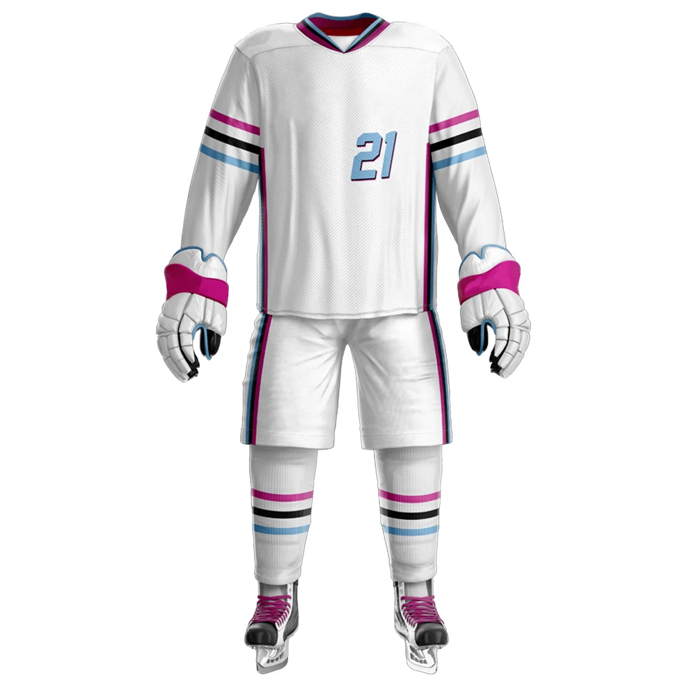 Team Wear High Quality Ice Hockey Uniform Sets For Sale Factory Manufacture Ice Hockey Jersey And Pant Sets