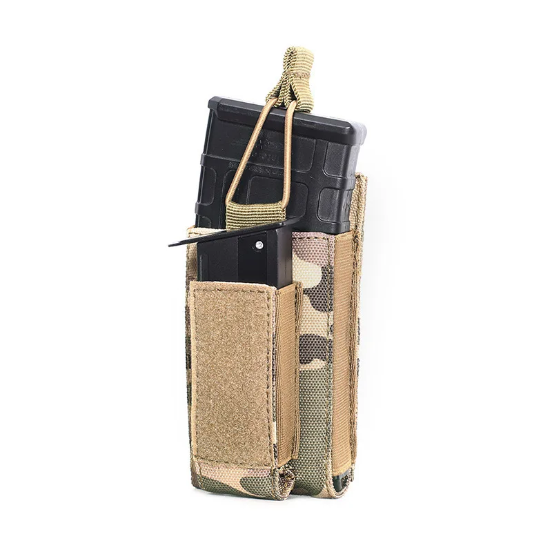 Tactical 5.56 Double Magazine Pouch 9 mm Molle Waist Belt Modular tactical Mag Pouch  Single Magazine