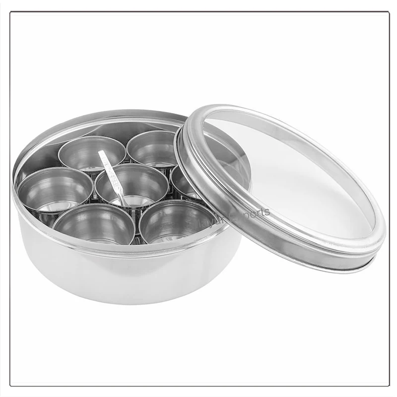 Stainless Steel Spice Set Indian Spice container set
