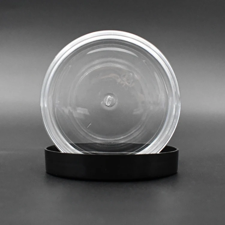 4oz 8 oz Round Plastic container For Food Storage Cosmetic Cream Empty Plastic Jar With Lids