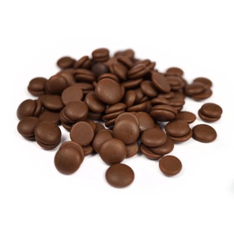 250g. Professional Gourmet Products 33% Cocoa Bulk Milk Button Chocolate