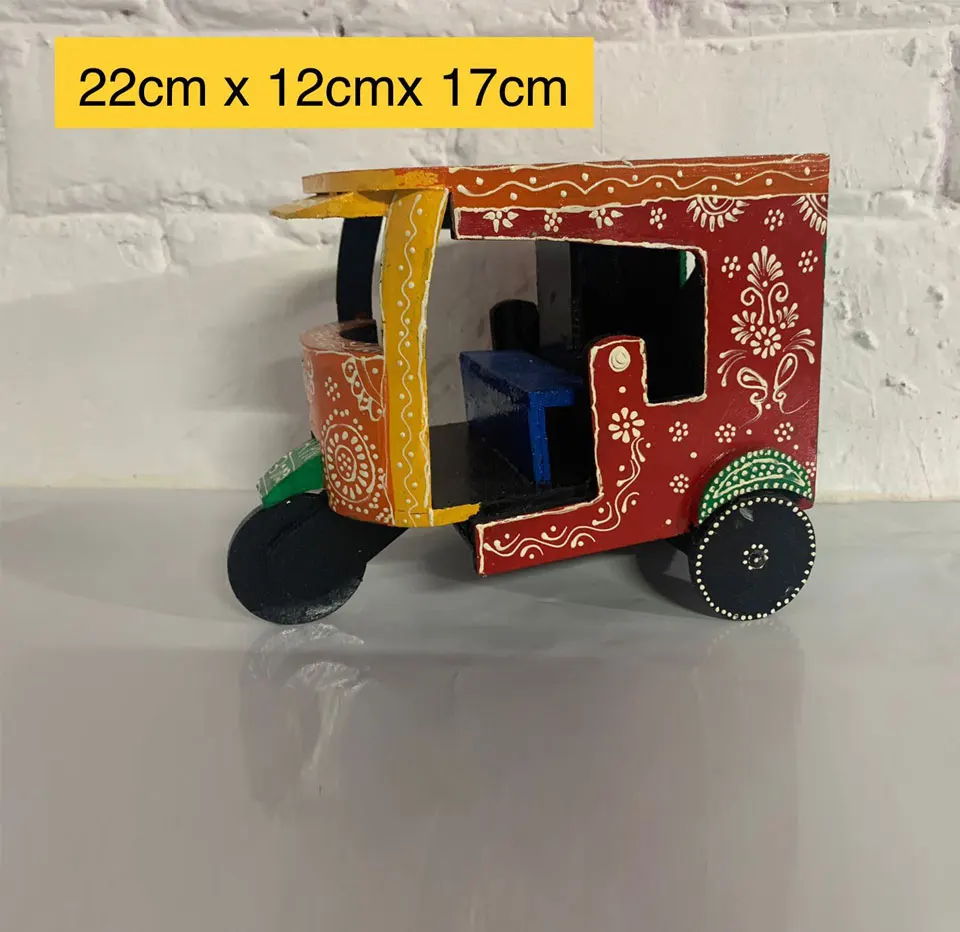 made in india antique  Wooden Auto Rickshaw handicraft showpieces Decorative Showpiece for home decoration & gifted
