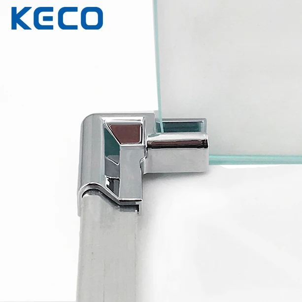KECO New Style Left / Right Connector Shower Door Aluminium Profile Corner Joint Plastic