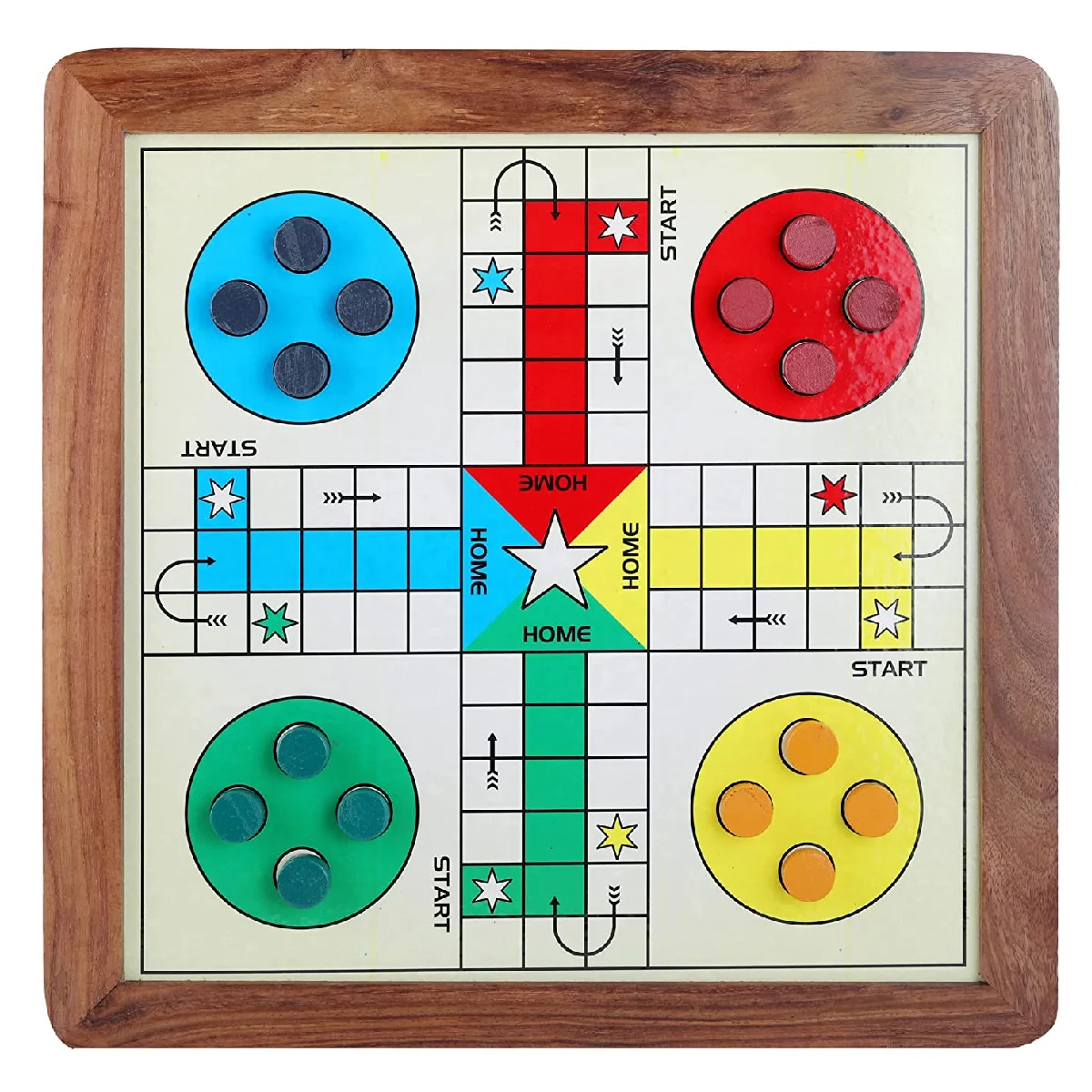 Professional Manufactures Factory Direct Sale Wooden Ludo Board Game Indoor Board Game For Kids and Adult