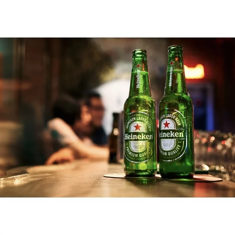Netherlands Most Sold Heineken Alcoholic Original Lager Beer Premium Quality Malt Lager - 24pack/12 fl oz Bottles