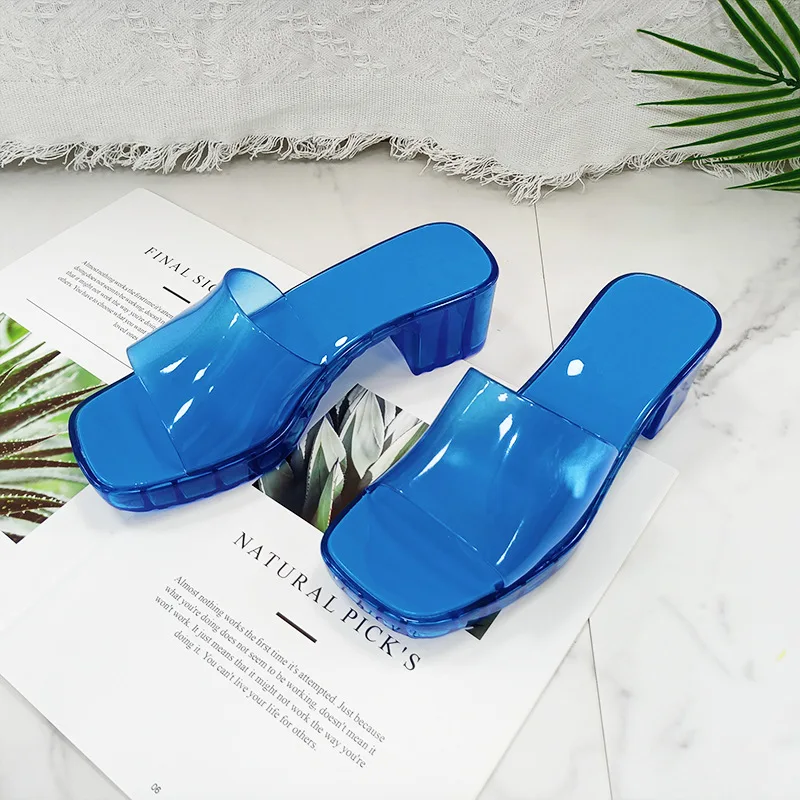 Wholesale candy color womens summer jelly slipper cute home slipper custom slippers