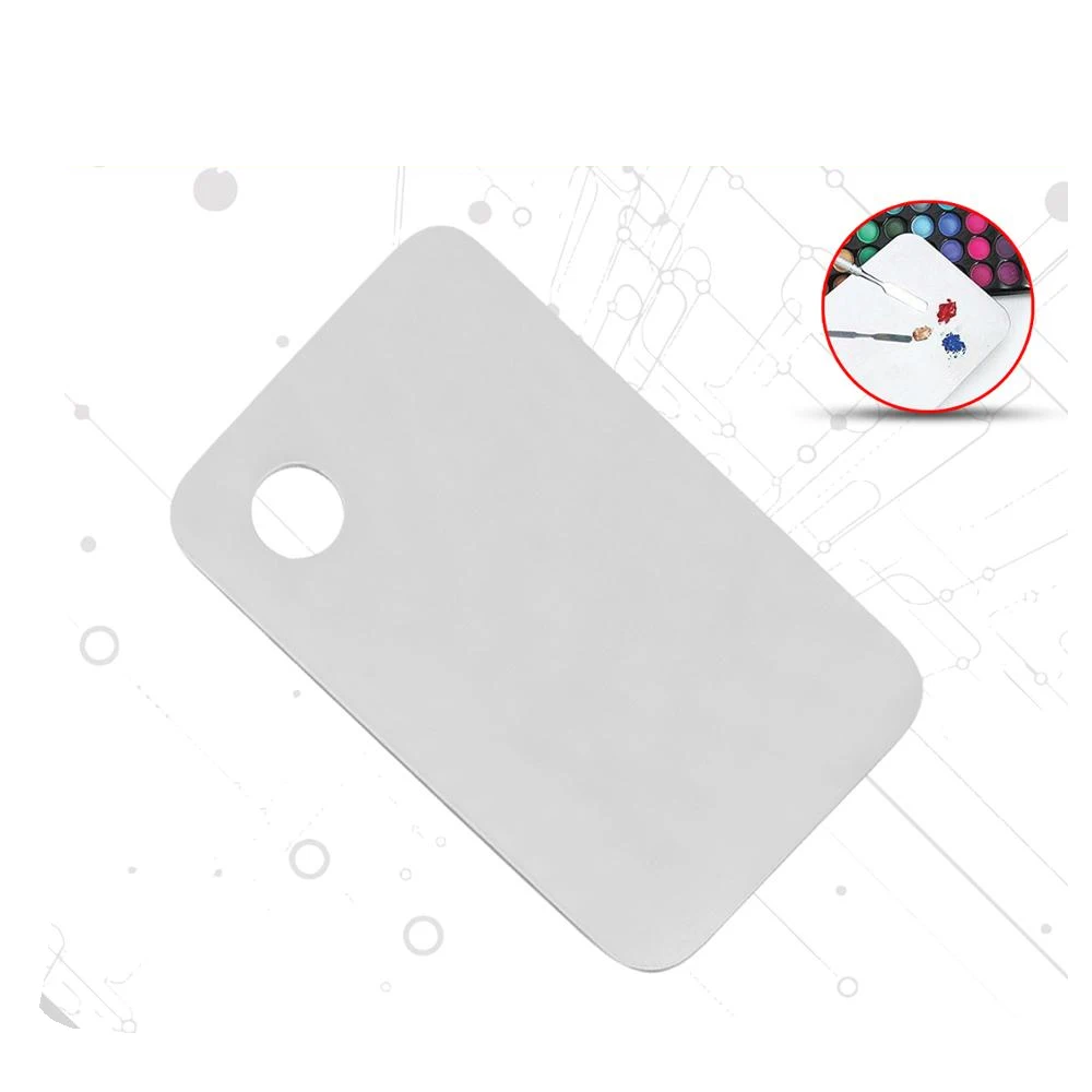 Makeup Mixing Palette Stainless Steel Foundation Palette Eye Shadow Eyelash Nail Art Beauty Instruments