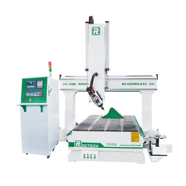 4*8 RC1325RH-ATC 4axis cnc router machine wood carving machine from jinan