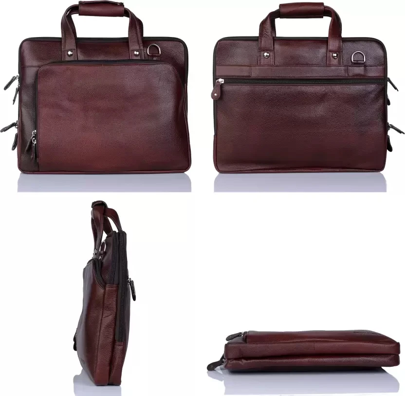 High Quality Stylish Laptop Bag Genuine Leather Premium Shoulder Bag with Vintage Fashion Cute Lady Design and Functionality