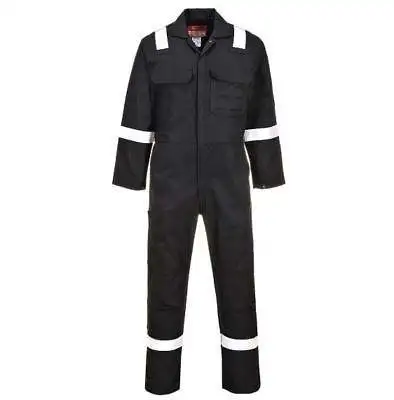 Custom Men 100% Cotton FR Long Sleeve Overall Reflective Heat Proof Boiler Suit Flame Retardant Welding Coverall Safety Workwear