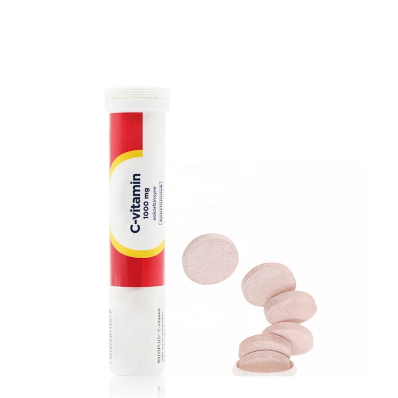 OEM/ODM Vegan Orange Flavor Energy Booster Vitamin B12 Effervescent Tablet