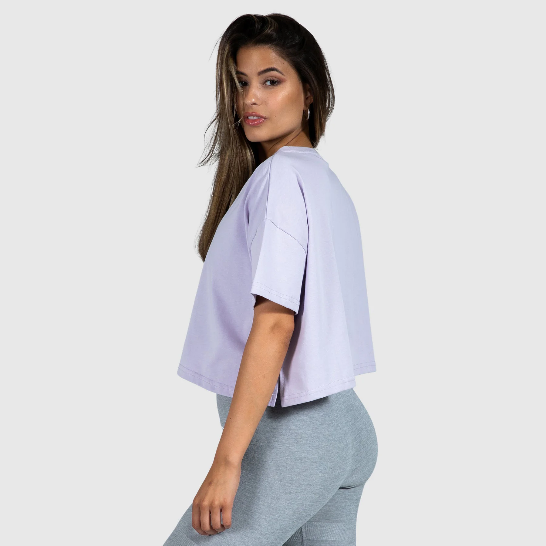 Wholesale Oversized Custom Logo Summer Cotton Blank Top Women Tees Plain Cropped Short Sleeve T Shirt Top