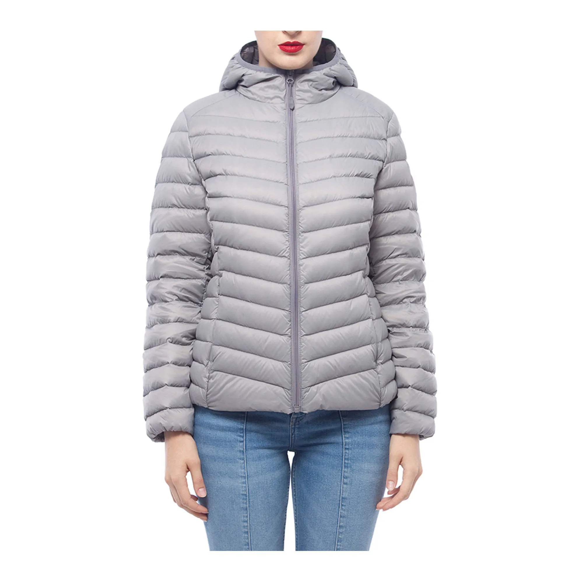 Top quality women ultralight down jacket light breathable puffer down jacket Puffer Coats Hooded Packable PJ-05098