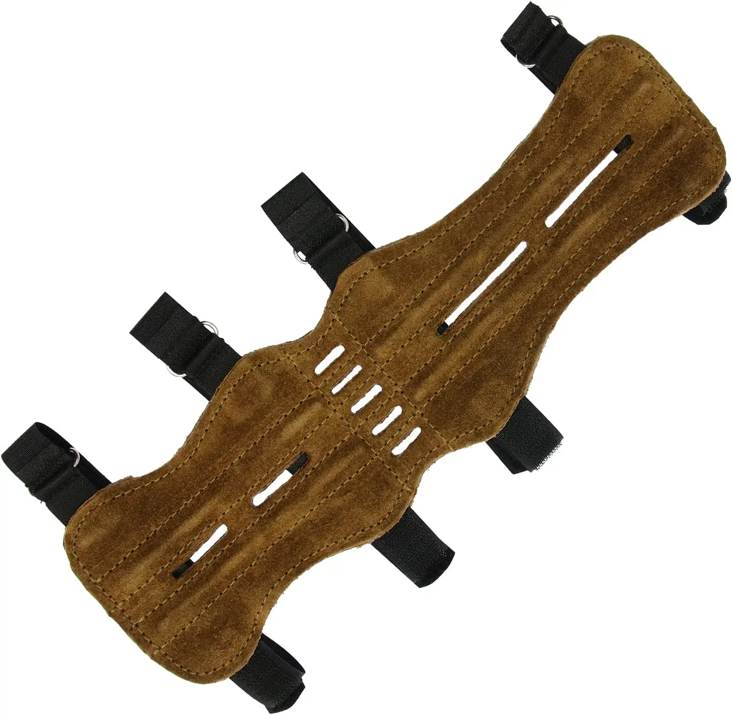 Imra Impex Adjustable Cow Suede Leather Archery Arm Guard Reinforced Protection and Flexible Design for Shooting Bows Arrows