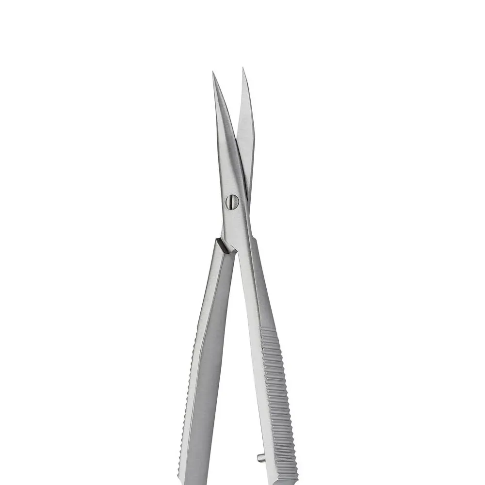 New Cuticle spring Scissors Manicure Spring Action Extra Sharp Cuticle spring Scissors Micro Eyelash Scissors Straight Curved