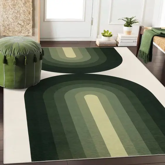 Factory Direct Sale Custom Modern Nylon Machine 3D Printed Rugs Non Slip Nordic Home Carpets Teppich For Living Room Bedroom
