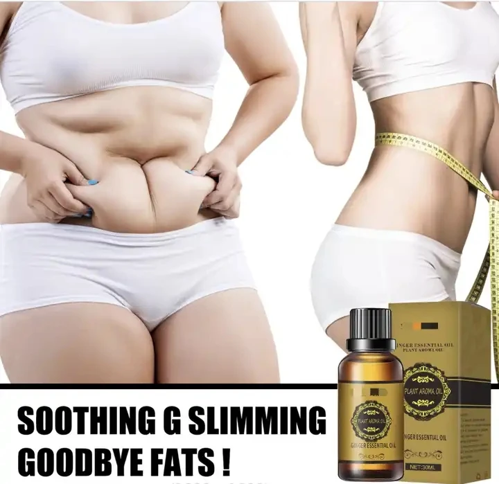 Wholesale 100 Natural Ginger 30ml Belly Drainage Ginger Essential Oil for Weight Loss Belly Fat Away Ginger Slimming Massage Oil