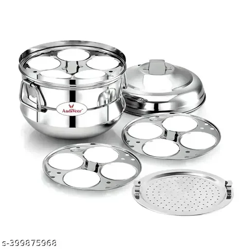 quick And Easy Regular Stainless Steel Idly Cooker With 4 Plates idly Pot Idly Steamer Best Quality Wholesale Cheap price