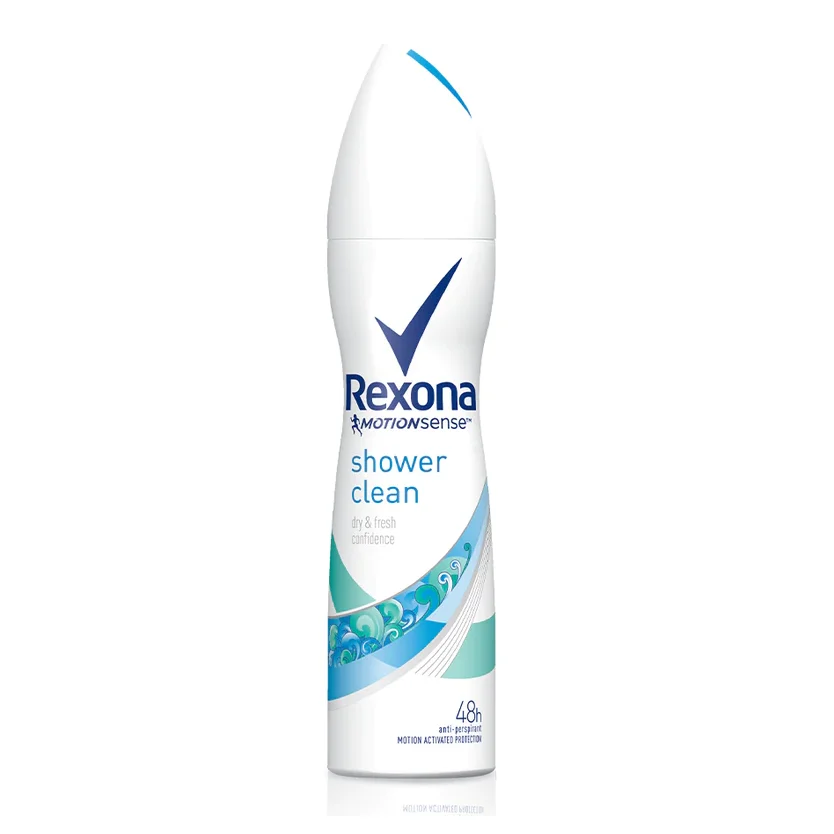 Hot Sale Price Of REXONA Women Shower Clean Spray Deodorant For Sale